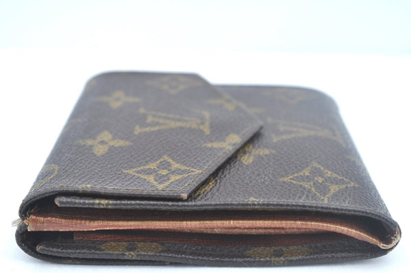 Authentic Louis Vuitton Monogram Porte Monnaie Billets Wallet M61660 LV K6137