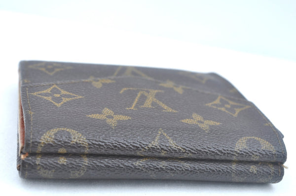 Authentic Louis Vuitton Monogram Porte Monnaie Billets Wallet M61660 LV K6137