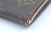 Authentic Louis Vuitton Monogram Porte Monnaie Billets Wallet M61660 LV K6137