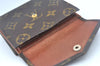 Authentic Louis Vuitton Monogram Porte Monnaie Billets Wallet M61660 LV K6137