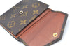 Authentic Louis Vuitton Monogram Porte Monnaie Billets Wallet M61660 LV K6138