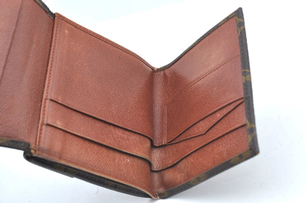 Authentic Louis Vuitton Monogram Porte Monnaie Billets Wallet M61660 LV K6138