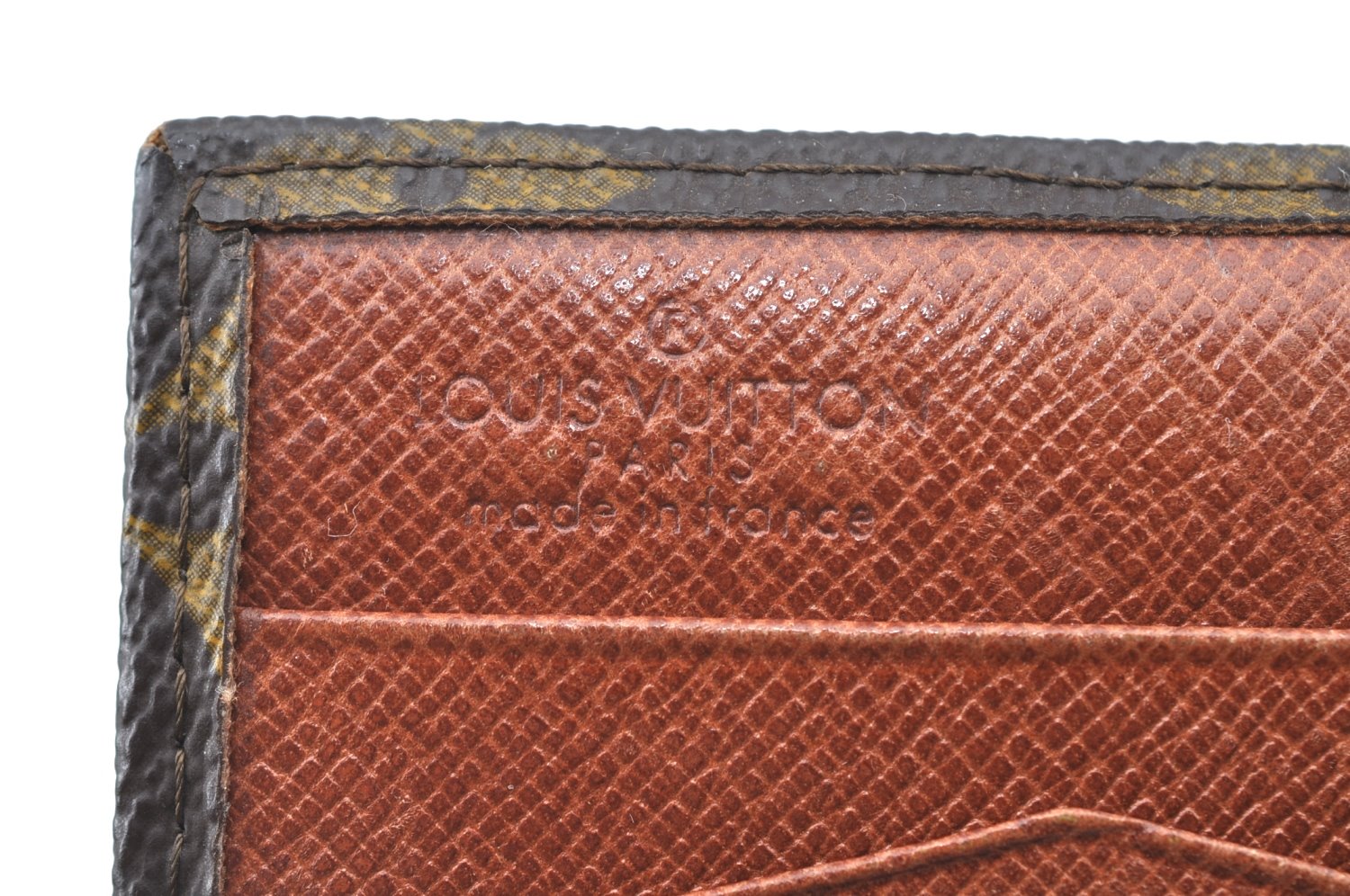 Authentic Louis Vuitton Monogram Porte Monnaie Billets Wallet M61660 LV K6138