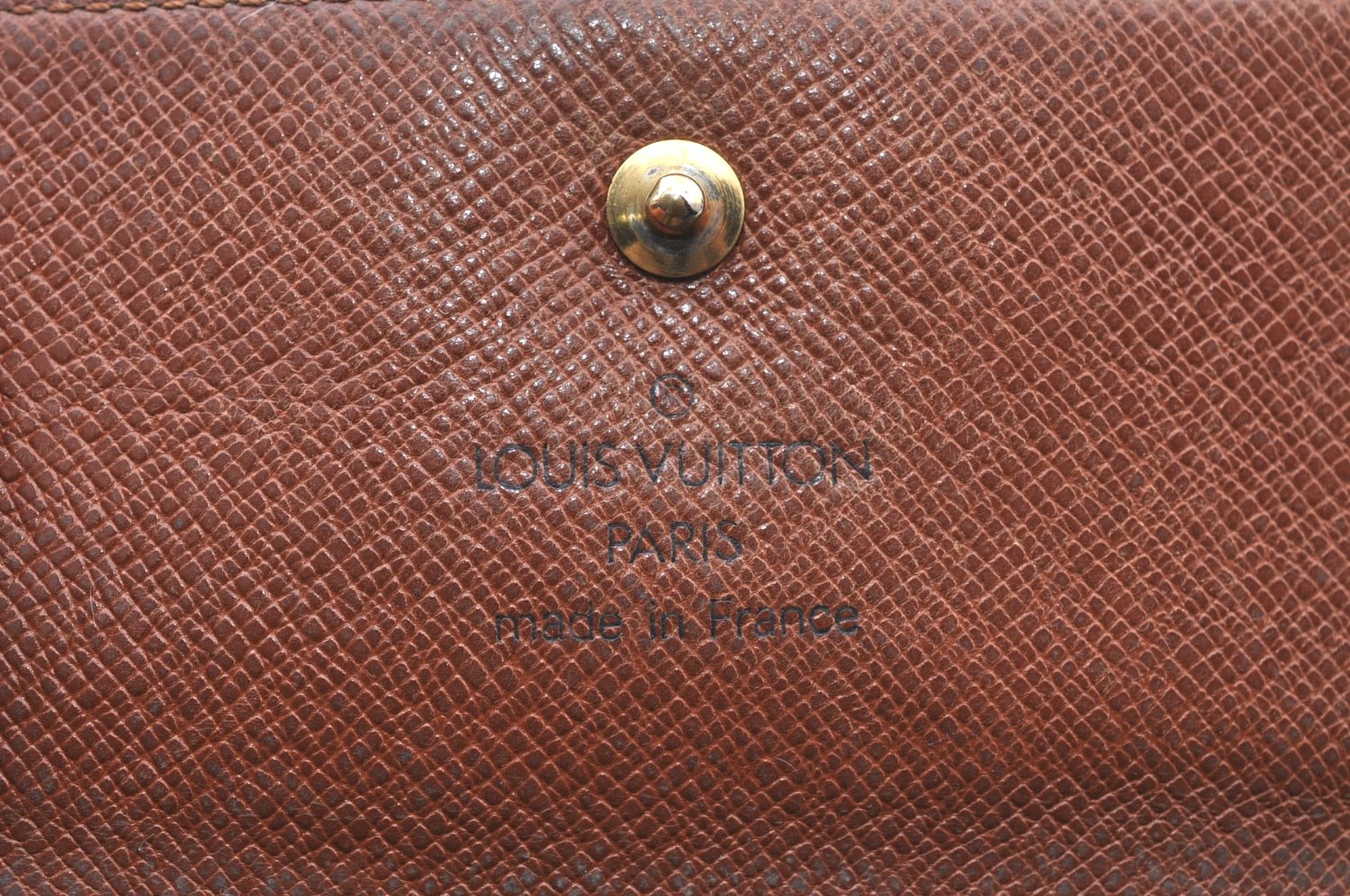 Authentic Louis Vuitton Monogram M61652 Porte Monnaie Billet Carte Credit K6148