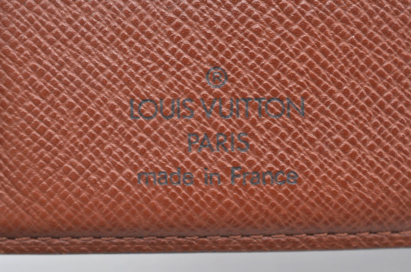 Auth Louis Vuitton Monogram Porte Monnaie Billets Viennois M61663 Wallet K6155