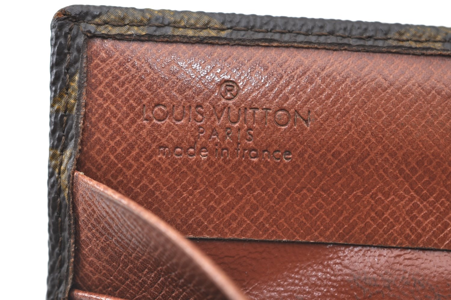 Authentic Louis Vuitton Monogram Porte Monnaie Billets Wallet M61660 LV K6158