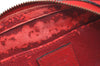 Authentic Louis Vuitton Epi Dauphine Cosmetic Pouch Red M48447 LV K6163