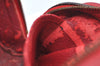 Authentic Louis Vuitton Epi Dauphine Cosmetic Pouch Red M48447 LV K6163