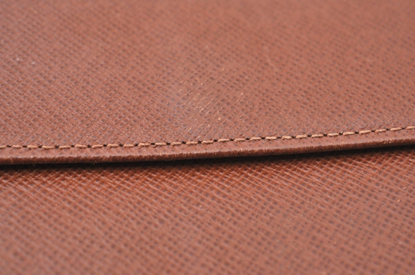 Authentic Louis Vuitton Monogram Porte Tresor Etui Papier Wallet M61202 LV K6168