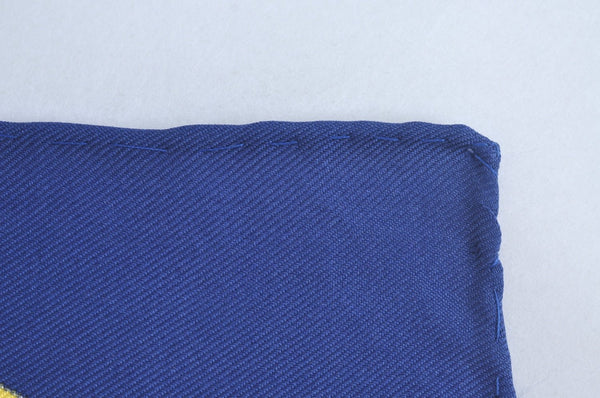 Authentic HERMES Carre 90 Scarf "GRAND APPARAT" Silk Blue K6173