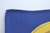 Authentic HERMES Carre 90 Scarf "GRAND APPARAT" Silk Blue K6173