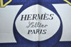 Authentic HERMES Carre 90 Scarf "Eperon D'or" Silk Navy K6174