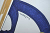 Authentic HERMES Carre 90 Scarf "Eperon D'or" Silk Navy K6174