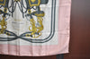 Authentic HERMES Carre 90 Scarf "BRIDES de GALA par " Silk Pink K6175