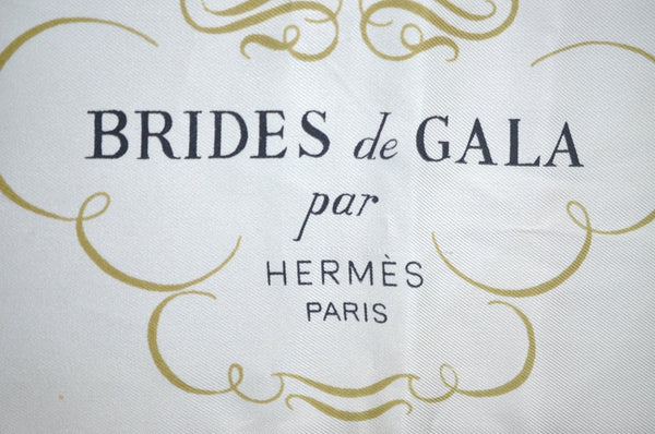 Authentic HERMES Carre 90 Scarf "BRIDES de GALA par " Silk Pink K6175
