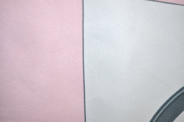 Authentic HERMES Carre 90 Scarf "BRIDES de GALA par " Silk Pink K6175