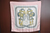 Authentic HERMES Carre 90 Scarf "BRIDES de GALA par " Silk Pink K6175