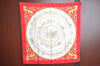 Authentic HERMES Carre 90 Scarf "LA PROMENADE DE LONGCHAMPS" Silk Red K6176