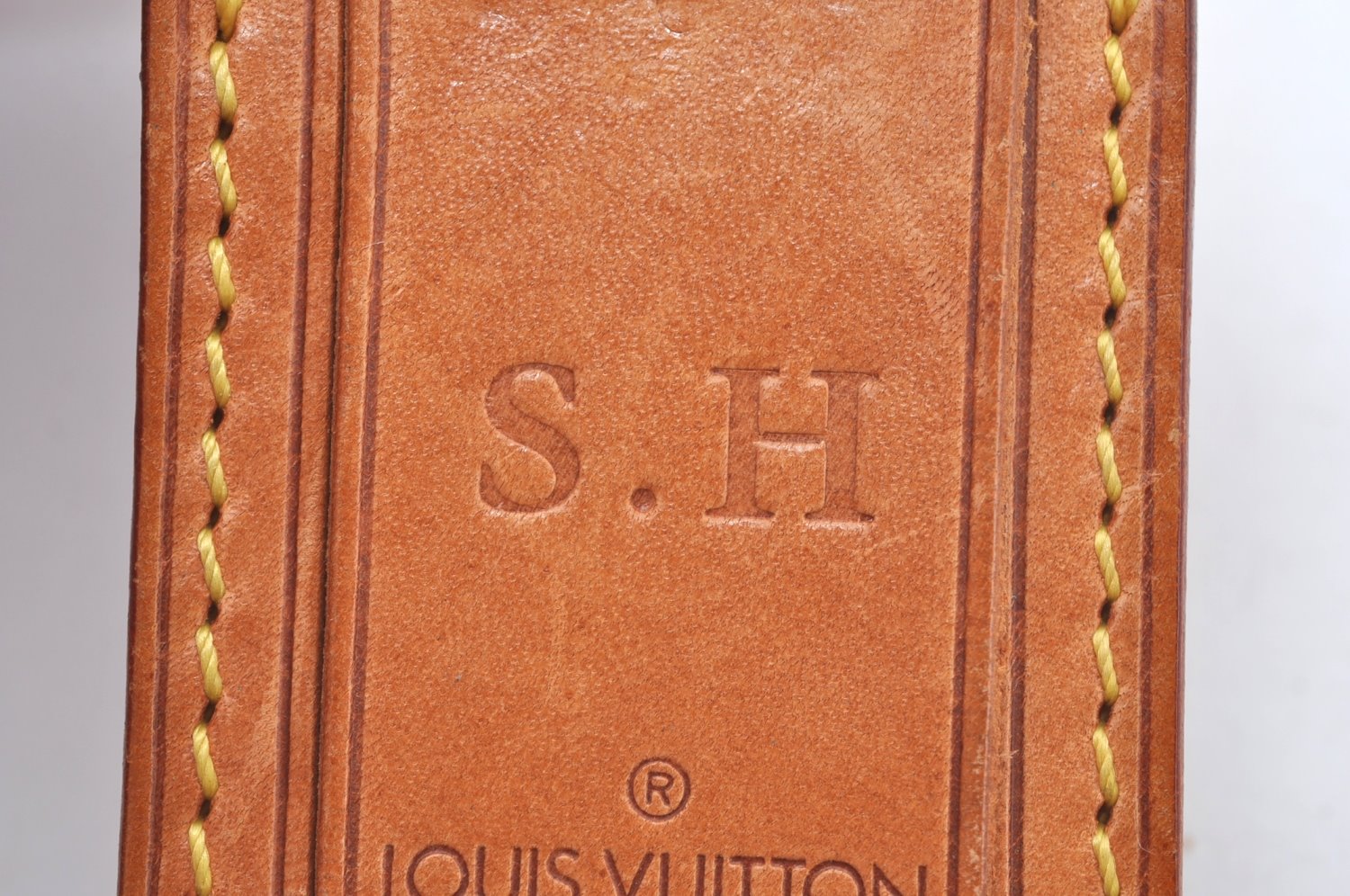 Authentic Louis Vuitton Name tag Beige 10Set LV K6188