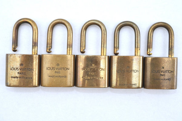 Authentic Louis Vuitton Padlock Gold 10Set LV K6209