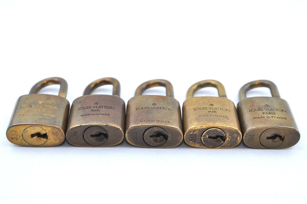 Authentic Louis Vuitton Padlock Gold 10Set LV K6210