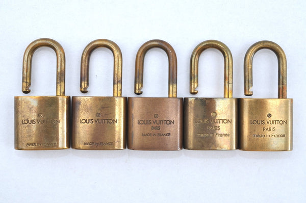 Authentic Louis Vuitton Padlock Gold 10Set LV K6210