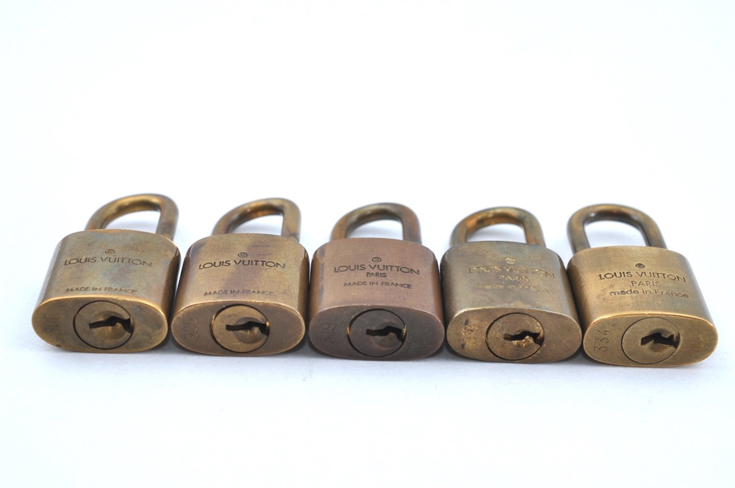 Authentic Louis Vuitton Padlock Gold 10Set LV K6210