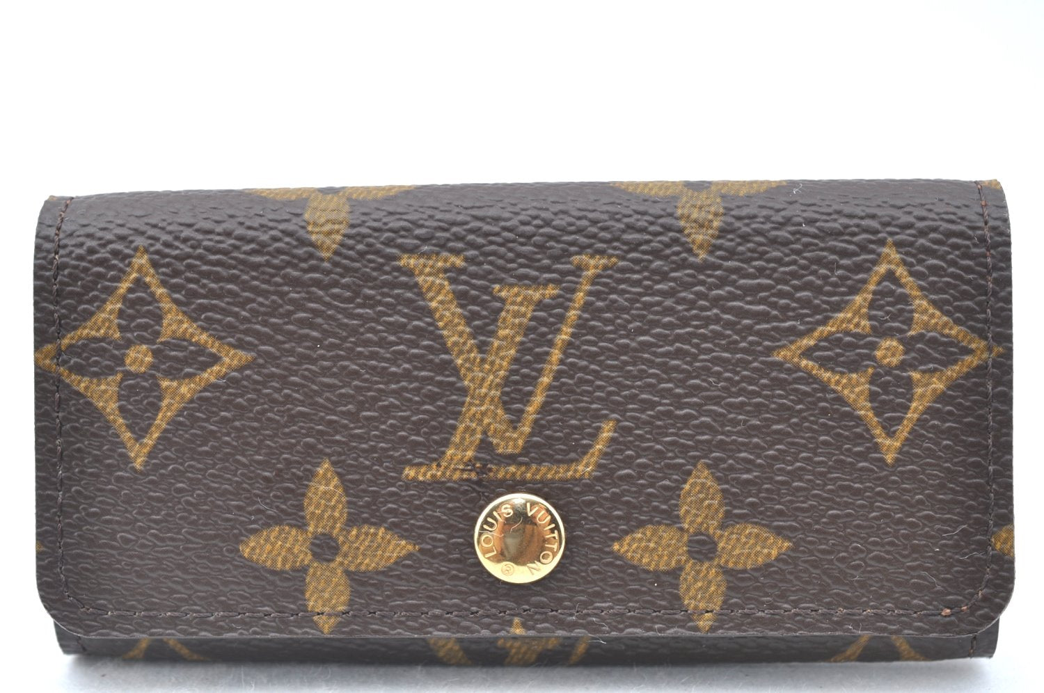 Authentic Louis Vuitton Monogram Multicles 4 Hooks Key Case M62631 LV Box K6227