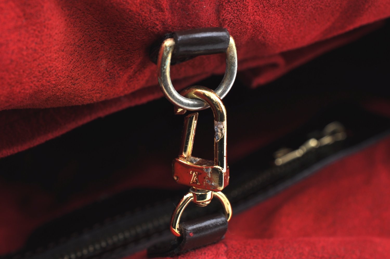 Authentic Louis Vuitton Damier Hampstead PM Shoulder Tote Bag N51205 LV K6240