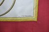 Authentic HERMES Carre 90 Scarf "LES VOITURES A TRANSFORMATION" Silk Bordeaux K6248