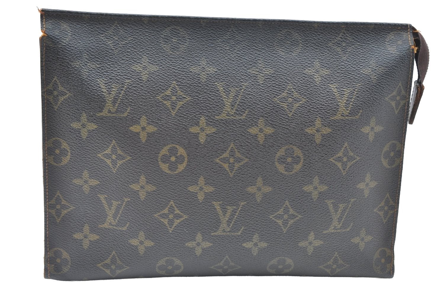 Auth Louis Vuitton Monogram Poche Toilette 26 Cosmetics Pouch Old Model LV K6249