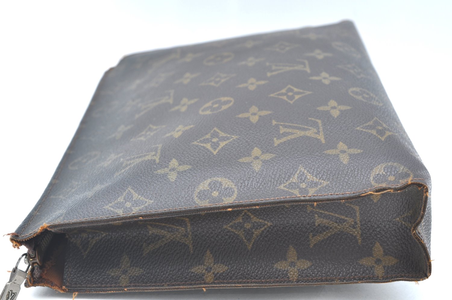 Auth Louis Vuitton Monogram Poche Toilette 26 Cosmetics Pouch Old Model LV K6249