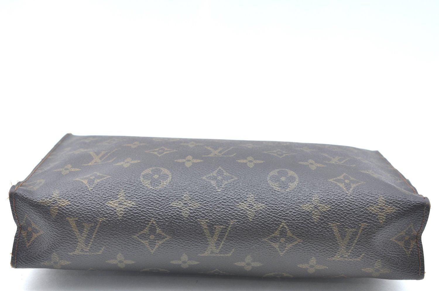 Auth Louis Vuitton Monogram Poche Toilette 26 Cosmetics Pouch Old Model LV K6249