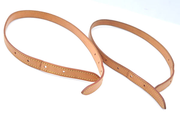 Authentic Louis Vuitton Leather Shoulder Strap For Bucket PM 27.6" Beige K6261