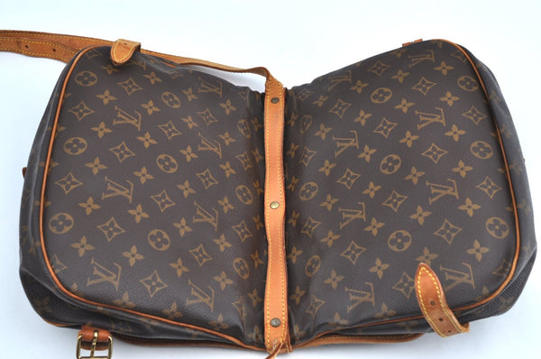 Authentic Louis Vuitton Monogram Saumur 30 Shoulder Cross Bag M42256 LV K6272
