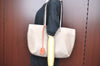 Authentic FENDI Selleria Vintage Shoulder Tote Bag Leather Gray K6275