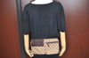 Authentic GUCCI Vintage Waist Body Bag Purse GG Canvas Leather 28566 Brown K6276