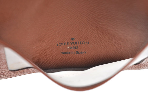 Authentic Louis Vuitton Monogram Porte 2 Cartes Vertical M60533 Pass Case K6305