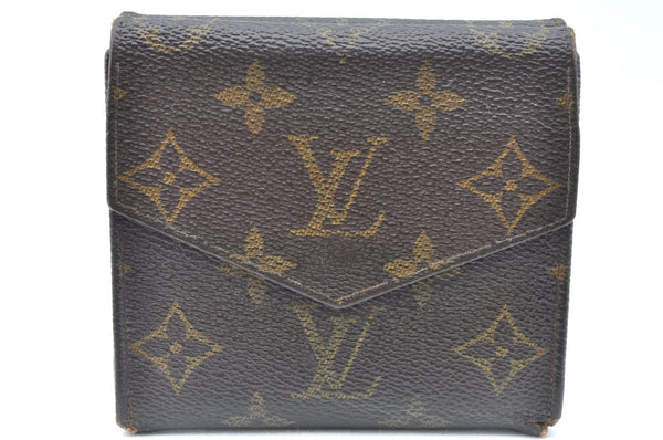 Authentic Louis Vuitton Monogram Porte Monnaie Billets Wallet M61660 LV K6312