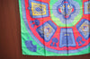 Authentic HERMES Carre 90 Scarf "Poste et Cavalerie" Silk Green K6319