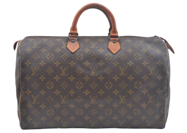 Authentic Louis Vuitton Monogram Speedy 40 Hand Boston Bag Old Model LV K6321