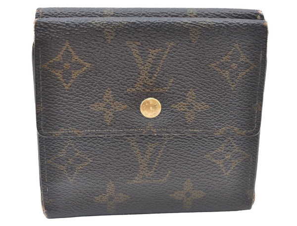 Authentic Louis Vuitton Monogram M61652 Porte Monnaie Billet Carte Credit K6324