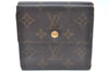 Authentic Louis Vuitton Monogram M61652 Porte Monnaie Billet Carte Credit K6324