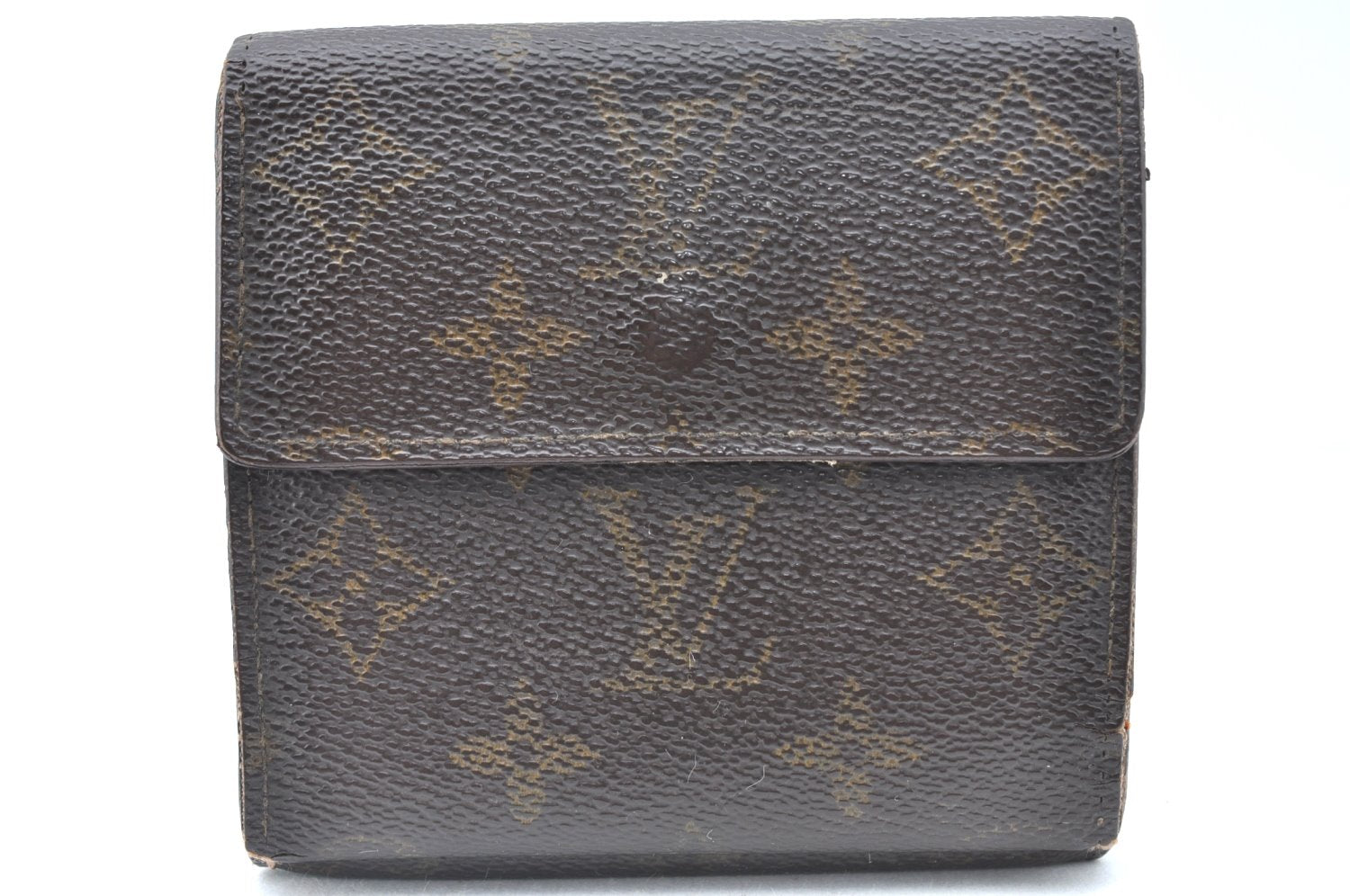 Authentic Louis Vuitton Monogram M61652 Porte Monnaie Billet Carte Credit K6324