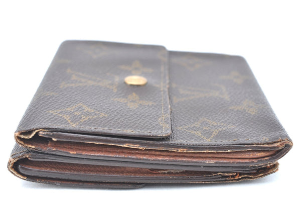 Authentic Louis Vuitton Monogram M61652 Porte Monnaie Billet Carte Credit K6324