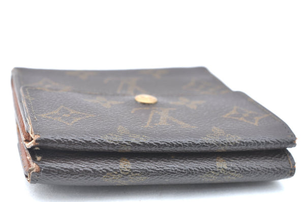 Authentic Louis Vuitton Monogram M61652 Porte Monnaie Billet Carte Credit K6324