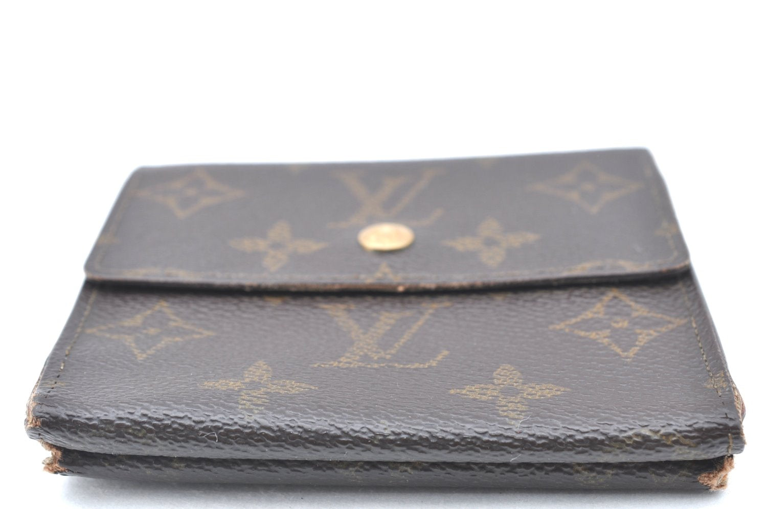 Authentic Louis Vuitton Monogram M61652 Porte Monnaie Billet Carte Credit K6324