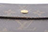 Authentic Louis Vuitton Monogram M61652 Porte Monnaie Billet Carte Credit K6324