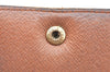 Authentic Louis Vuitton Monogram M61652 Porte Monnaie Billet Carte Credit K6324