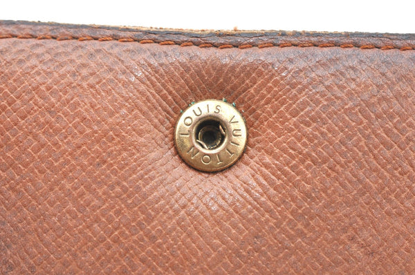 Authentic Louis Vuitton Monogram M61652 Porte Monnaie Billet Carte Credit K6324